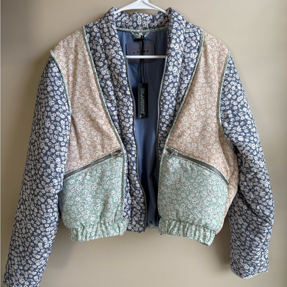 Blank NYC floral jacket
